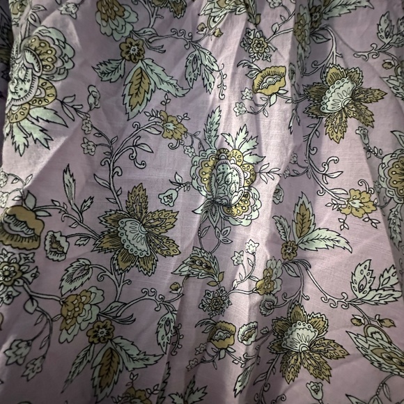 Lane Bryant Lilac Floral Cotton Shirt – 26/28 – Button Detail – Dress Up or Down - Picture 8 of 8